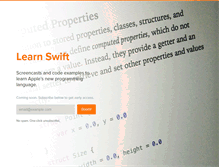 Tablet Screenshot of learnswift.com